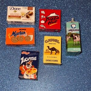 Miniature Product Set with Various Brands beautiful miniature
refrigerator